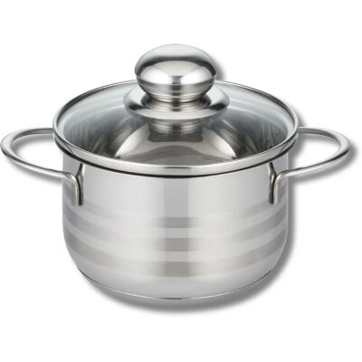 Cocotte en Inox 16cm sans PFAS Elo - Élégante et Durable - Publicité Cocotte en Inox 16cm sans PFAS Elo - Élégante et Durable - Publicité