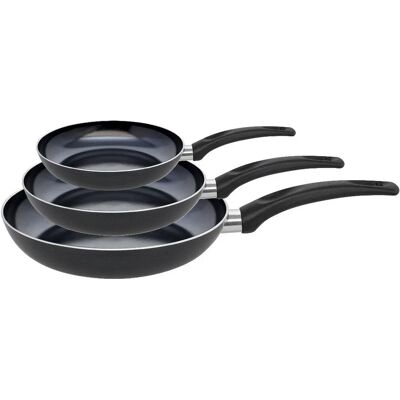 ELO Basic 3-teiliges Pfannen-Set - Prima Cucina - Antihaft, Induktion ELO Basic 3-teiliges Pfannen-Set - Prima Cucina - Antihaft, Induktion