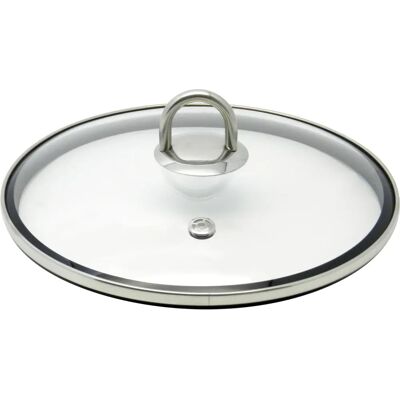Couvercle en verre ELO Protection avec bord en silicone - Couvercle de casserole Couvercle en verre ELO Protection avec bord en silicone - Couvercle de casserole