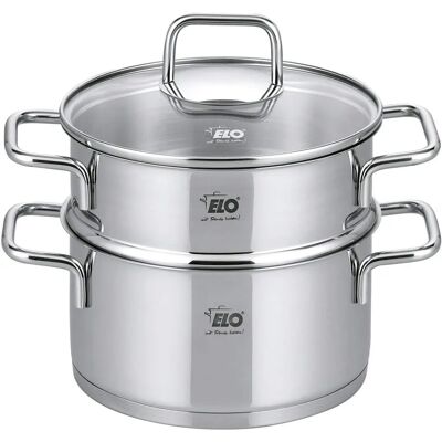 Elo Edelstahldampfgarer - 18cm, 2L - Kochgeschirr Elo Edelstahldampfgarer - 18cm, 2L - Kochgeschirr