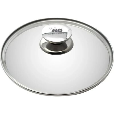 Couvercle de casserole ELO Galant - Verre résistant à la chaleur, bord en acier inoxydable, compatible lave-vaisselle Couvercle de casserole ELO Galant - Verre résistant à la chaleur, bord en acier inoxydable, compatible lave-vaisselle