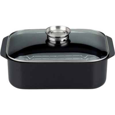 ELO Pure Trend Bräter - Rechteckig, 8L, Schwarz, Induktion ELO Pure Trend Bräter - Rechteckig, 8L, Schwarz, Induktion