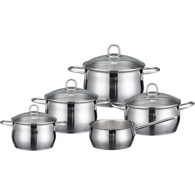 ELO Platin Kochgeschirr-Set - Induktion Edelstahl 18/10 ELO Platin Kochgeschirr-Set - Induktion Edelstahl 18/10