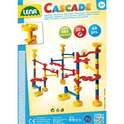 LENA Cascade Knikkerbahn KIGA Motorikspielzeug - Kugelbahn - ab 3 Jahre LENA Cascade Knikkerbahn KIGA Motorikspielzeug - Kugelbahn - ab 3 Jahre