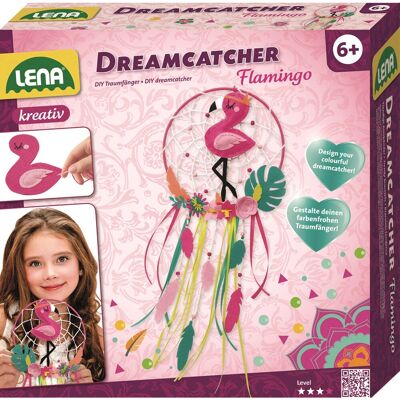 Lena Dreamcatcher Flamingo - Kit de bricolage pour enfants - Publicité Lena Dreamcatcher Flamingo - Kit de bricolage pour enfants - Publicité