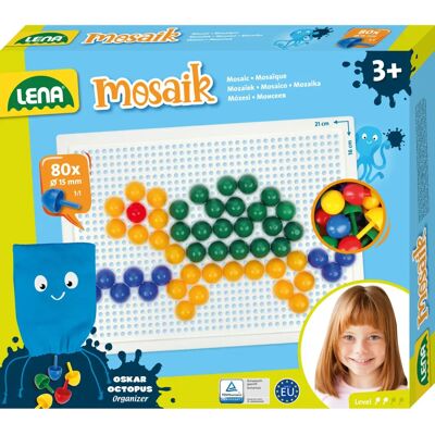 Lena Mosaik SM35624 Mosaikset - Kreatives Bastelset, 80 Perlen Lena Mosaik SM35624 Mosaikset - Kreatives Bastelset, 80 Perlen