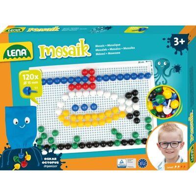 Ensemble de Mosaïque Lena - Couleur, 15mm, 120 Pièces - Kit de mosaïque - Publicité Ensemble de Mosaïque Lena - Couleur, 15mm, 120 Pièces - Kit de mosaïque - Publicité