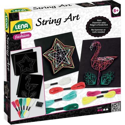 Lena Konst/Handarbete - String Art Flamingo & Stjärna Lena Konst/Handarbete - String Art Flamingo & Stjärna
