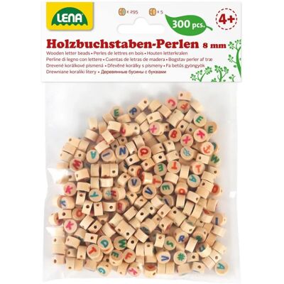 Perline in legno con lettere multicolore Lena - 300 pezzi Perline in legno con lettere multicolore Lena - 300 pezzi