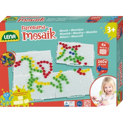 Lena Flerfärgad Mosaikkit - 240 pärlor för barn 3+ Lena Flerfärgad Mosaikkit - 240 pärlor för barn 3+