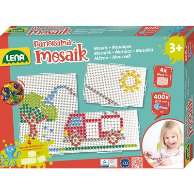 Kit de Mosaico Lena - 400 Piezas Coloridas para Niños 3+ Kit de Mosaico Lena - 400 Piezas Coloridas para Niños 3+