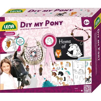 Lena SM42705 Kunst-/Bastelspielzeug - DIY Mein Pony, Bastelset, Pferdefreunde-Kit Lena SM42705 Kunst-/Bastelspielzeug - DIY Mein Pony, Bastelset, Pferdefreunde-Kit