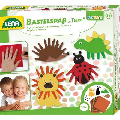Lena Craft Set Animals - Folding Box Craft Kit Lena Craft Set Animals - Folding Box Craft Kit