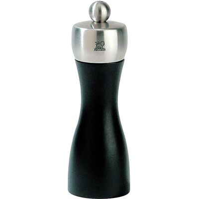 Peugeot Fidji Salt og Pepperkvern - 15cm Svart Lakkert Tre & Stål Peugeot Fidji Salt og Pepperkvern - 15cm Svart Lakkert Tre & Stål