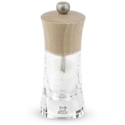 Peugeot Oléron Saltkværn - Naturlig, 14cm, Træ & Akryl Peugeot Oléron Saltkværn - Naturlig, 14cm, Træ & Akryl