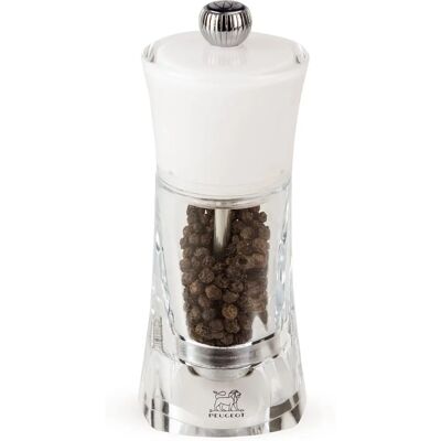 Peugeot Molène Pepper Mill - 14cm White Acrylic Peugeot Molène Pepper Mill - 14cm White Acrylic