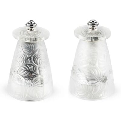 Moulin à sel et poivre Lalique en cristal Peugeot - Art Déco 9cm - Publicité Moulin à sel et poivre Lalique en cristal Peugeot - Art Déco 9cm - Publicité