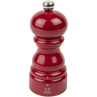 Peugeot Paris u'Select Salt Mill - 12cm, Red Passion, Wood, Adjustable Grind Peugeot Paris u'Select Salt Mill - 12cm, Red Passion, Wood, Adjustable Grind