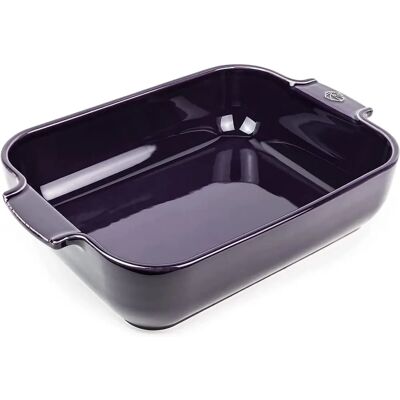 Peugeot Rectangular Ceramic Aubergine Plate - 32cm Peugeot Rectangular Ceramic Aubergine Plate - 32cm