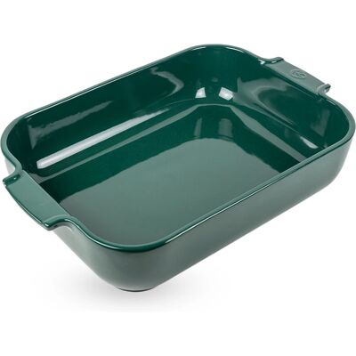 Plat rectangle en céramique Peugeot Appolia - Vert forêt - 36cm - Publicité Plat rectangle en céramique Peugeot Appolia - Vert forêt - 36cm - Publicité