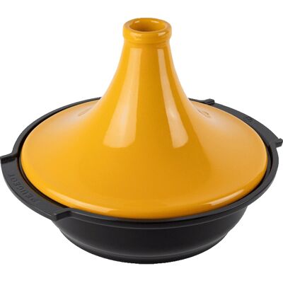 Tajine Peugeot Atlas - 30cm, aluminium recyclé, jaune, pour 6-8 personnes - Publicité Tajine Peugeot Atlas - 30cm, aluminium recyclé, jaune, pour 6-8 personnes - Publicité