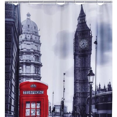 RIDDER London Wodoodporna Poliesterowa Kurtyna Prysznicowa - Kurtyna Prysznicowa RIDDER London Wodoodporna Poliesterowa Kurtyna Prysznicowa - Kurtyna Prysznicowa