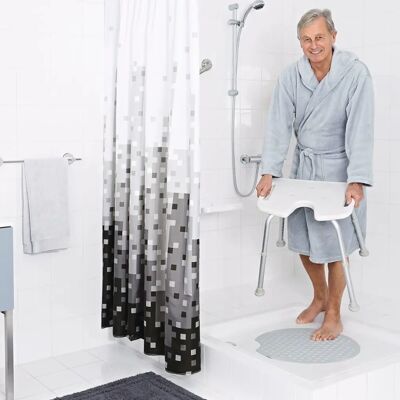 Ridder Weiß Badezimmerhocker - Höhenverstellbar, Ergonomisch, 150kg Ridder Weiß Badezimmerhocker - Höhenverstellbar, Ergonomisch, 150kg