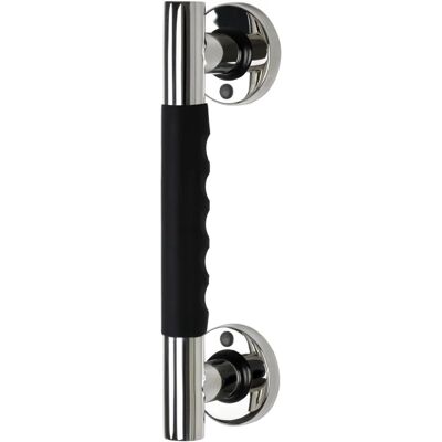 RIDDER A262310 Barra de Seguridad en Acero Inoxidable con TPE Negro y Cromo - Barra de Seguridad RIDDER A262310 Barra de Seguridad en Acero Inoxidable con TPE Negro y Cromo - Barra de Seguridad