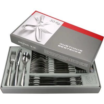 Justinus Edelstahl 30-tlg. Besteckset - Modernes Design Justinus Edelstahl 30-tlg. Besteckset - Modernes Design