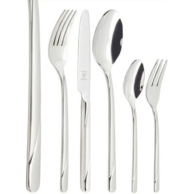Justinus Modell - 60-teiliges Silber Edelstahl Besteckset Justinus Modell - 60-teiliges Silber Edelstahl Besteckset
