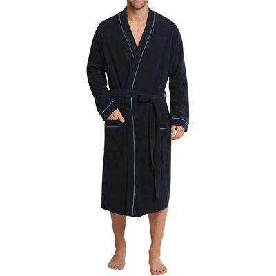 Schiesser Marinebadekåbe - Let kimono-stil Schiesser Marinebadekåbe - Let kimono-stil