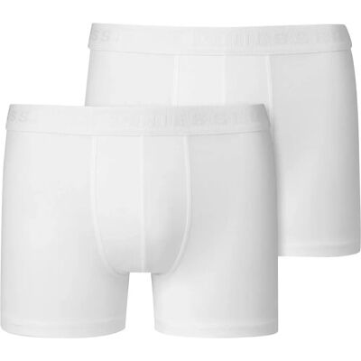 Schiesser Weiße Bio-Baumwoll Jungen Shorts - 2er-Pack - Webgummibund - Modell 95/5 Schiesser Weiße Bio-Baumwoll Jungen Shorts - 2er-Pack - Webgummibund - Modell 95/5
