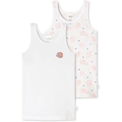 T-shirt bio pour fille Schiesser - Pack de 2 - HEDGEHOG LOVE T-shirt bio pour fille Schiesser - Pack de 2 - HEDGEHOG LOVE