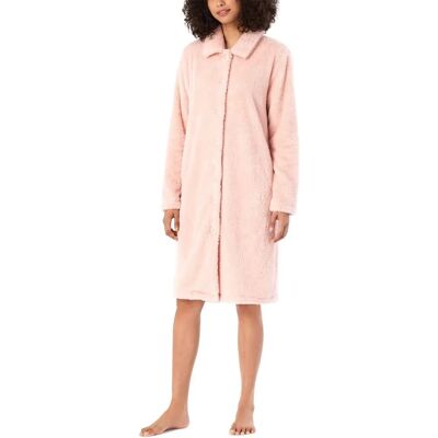 Peignoir Teddy Fleece Rosé Schiesser - Essentiels pour Femmes Peignoir Teddy Fleece Rosé Schiesser - Essentiels pour Femmes