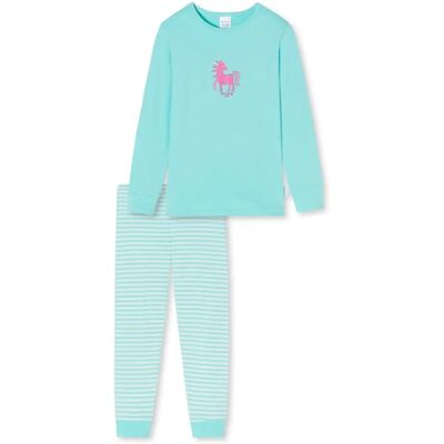 Pyjama en coton biologique Pink Horse - Nuit pour filles Pyjama en coton biologique Pink Horse - Nuit pour filles