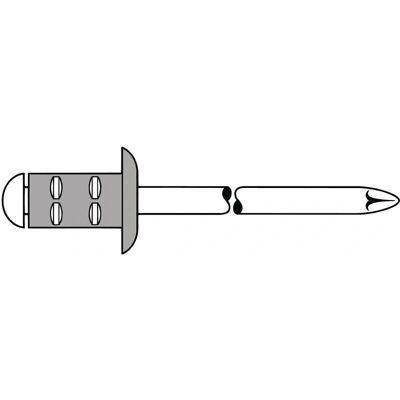 Gesipa Model 1464831 Stainless Steel Aluminum Blind Rivet - Rivet 4x10mm Gesipa Model 1464831 Stainless Steel Aluminum Blind Rivet - Rivet 4x10mm