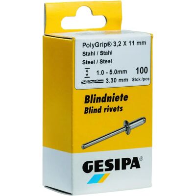 Gesipa 1464827 Edelstahl Blindnieten - 4x10mm - Industrie Befestigung Gesipa 1464827 Edelstahl Blindnieten - 4x10mm - Industrie Befestigung