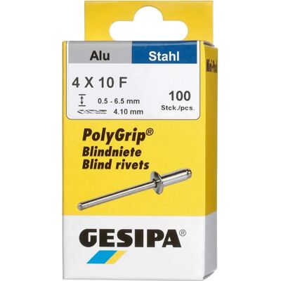 Gesipa Stainless Steel Blind Rivet - Model 1433848 - Heavy Duty Industrial Fastener Gesipa Stainless Steel Blind Rivet - Model 1433848 - Heavy Duty Industrial Fastener