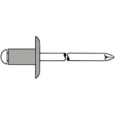 Gesipa - Rivetto DXL 5,0x20mm Alluminio / Acciaio - 250 pezzi Gesipa - Rivetto DXL 5,0x20mm Alluminio / Acciaio - 250 pezzi