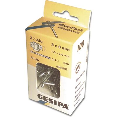Gesipa Aluminium Blind Rivet - 4x8mm - Durable & Secure Gesipa Aluminium Blind Rivet - 4x8mm - Durable & Secure
