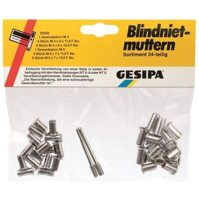 GESIPA Blind rivet - Gamma di 18 pezzi GESIPA Blind rivet - Gamma di 18 pezzi
