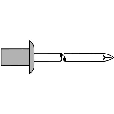 Gesipa Blindnieten CAP Aluminium / VA Edelstahl Stand Flachrundkopf 4,8 x 12,5 mm - 1433446 Gesipa Blindnieten CAP Aluminium / VA Edelstahl Stand Flachrundkopf 4,8 x 12,5 mm - 1433446