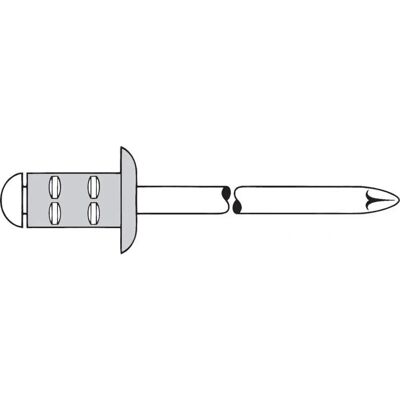 Remache ciego PolyGrip Gesipa - Aluminio/Acero 4x13mm, 500 unidades Remache ciego PolyGrip Gesipa - Aluminio/Acero 4x13mm, 500 unidades