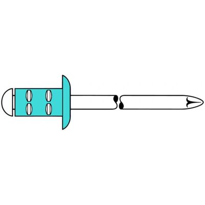 Gesipa 1433911 Edelstahl Blindnieter - 4x10mm - Rivet Gesipa 1433911 Edelstahl Blindnieter - 4x10mm - Rivet