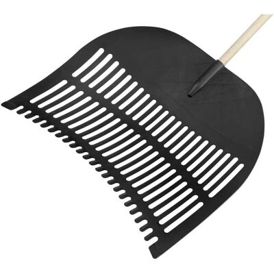FLORA Schwarze Polypropylen Laub- und Grasschaufel - 70cm x 60cm Gartengerät FLORA Schwarze Polypropylen Laub- und Grasschaufel - 70cm x 60cm Gartengerät