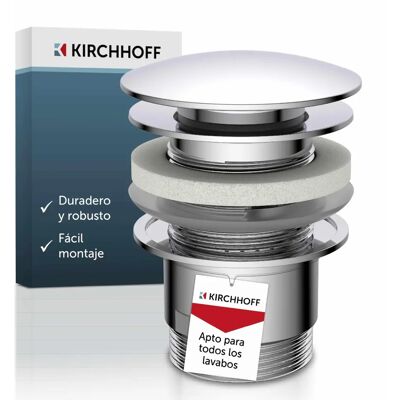 Kirchhoff Afsluiter - 1 1/4 inch - Chroom - Geschikt voor wastafel Kirchhoff Afsluiter - 1 1/4 inch - Chroom - Geschikt voor wastafel