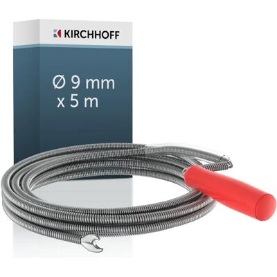 KIRCHHOFF Rohrreinigungsspirale - 9 mm x 5 m - Umweltfreundliches Zubehör KIRCHHOFF Rohrreinigungsspirale - 9 mm x 5 m - Umweltfreundliches Zubehör