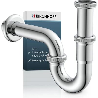 KIRCHHOFF Roestvrijstalen Chromen Siphon - 1 1/4" x 32mm KIRCHHOFF Roestvrijstalen Chromen Siphon - 1 1/4" x 32mm