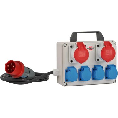 Brennenstuhl Vermogensverdeler BKV 2/4 T IP44 - Stevige, 2m Kabel, 6 Stopcontacten Brennenstuhl Vermogensverdeler BKV 2/4 T IP44 - Stevige, 2m Kabel, 6 Stopcontacten