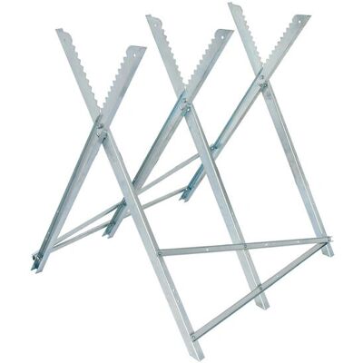 Brennenstuhl 1440840 Steel Foldable Sawhorse - Heavy-duty, 150kg capacity Brennenstuhl 1440840 Steel Foldable Sawhorse - Heavy-duty, 150kg capacity